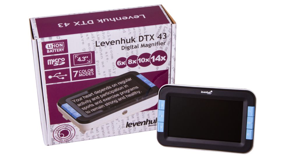 Levenhuk DTX 43 Digital Magnifier, Black, Small, 70421
