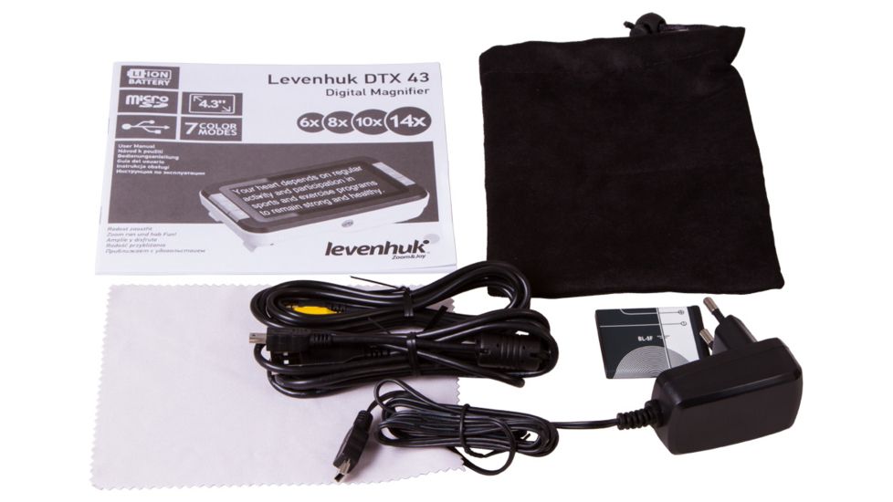 Levenhuk DTX 43 Digital Magnifier, Black, Small, 70421