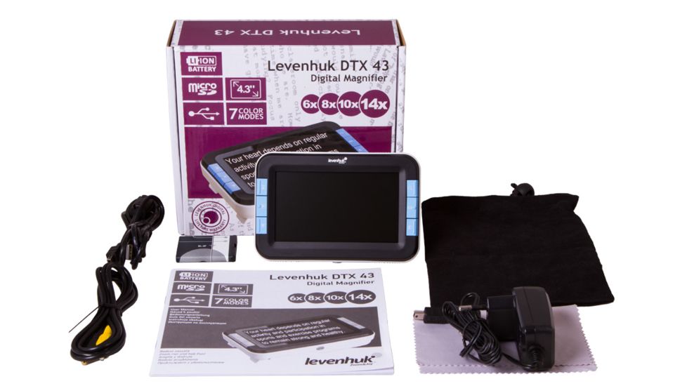 Levenhuk DTX 43 Digital Magnifier, Black, Small, 70421
