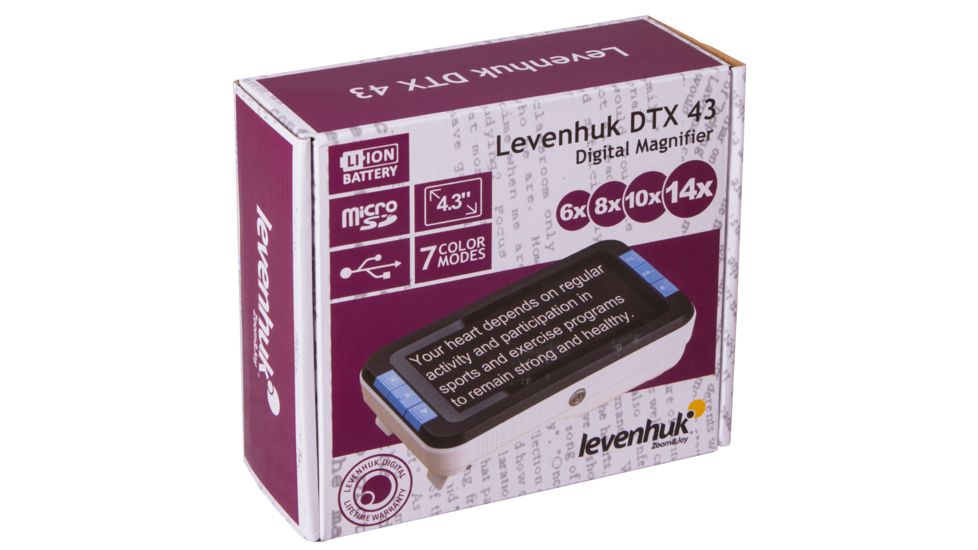 Levenhuk DTX 43 Digital Magnifier, Black, Small, 70421