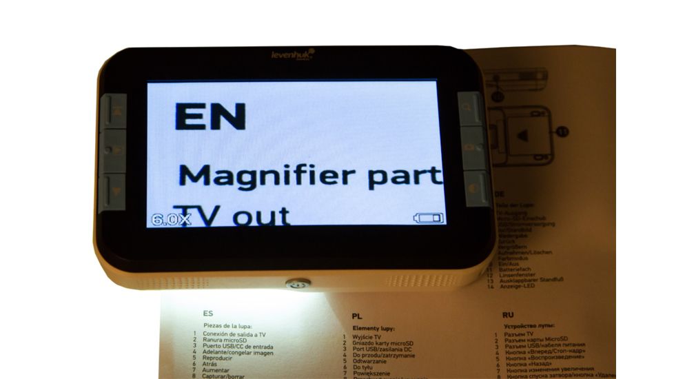 Levenhuk DTX 43 Digital Magnifier, Black, Small, 70421