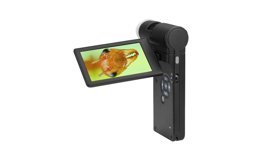 Levenhuk DTX 700 Mobi Digital Microscope, Optical Glass, 10-300x, 0-100mm, Black, Middle, 75076