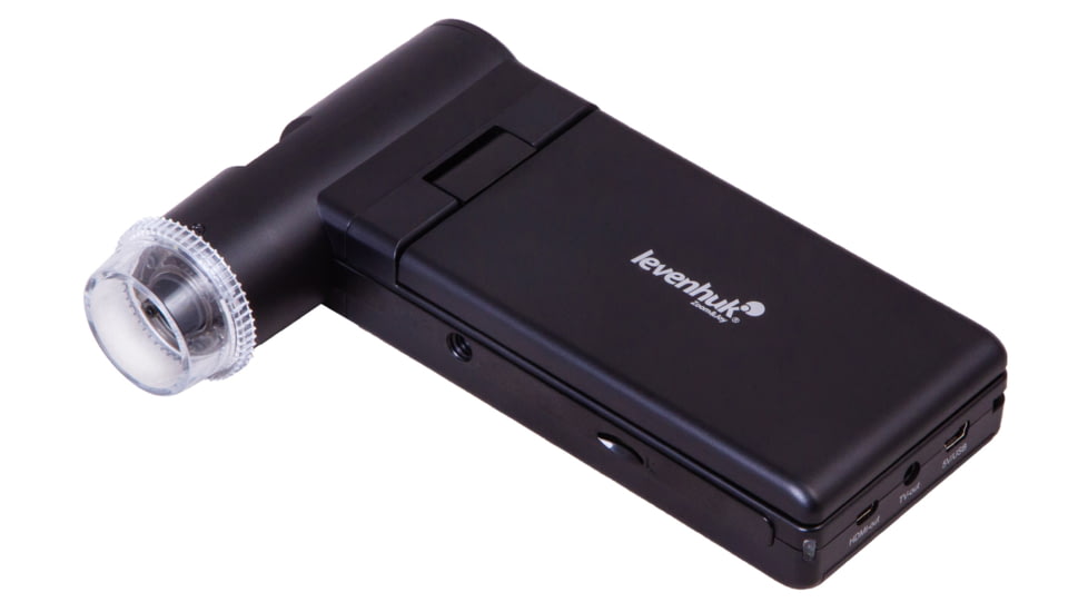 Levenhuk DTX 700 Mobi Digital Microscope, Optical Glass, 10-300x, 0-100mm, Black, Middle, 75076