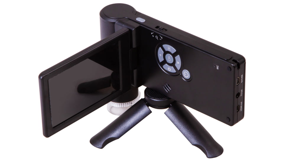 Levenhuk DTX 700 Mobi Digital Microscope, Optical Glass, 10-300x, 0-100mm, Black, Middle, 75076
