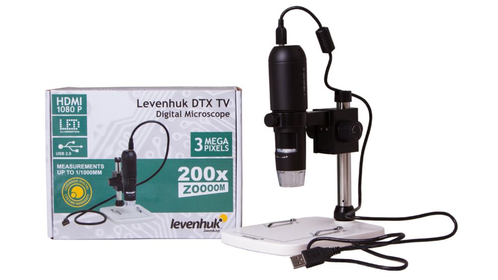 Levenhuk DTX TV Digital Microscope, Black, Small, 70422