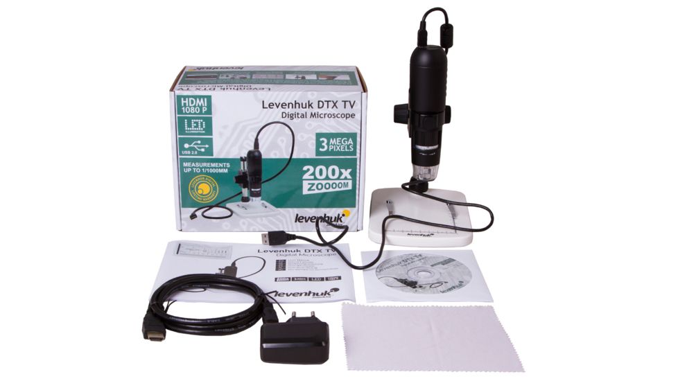 Levenhuk DTX TV Digital Microscope, Black, Small, 70422