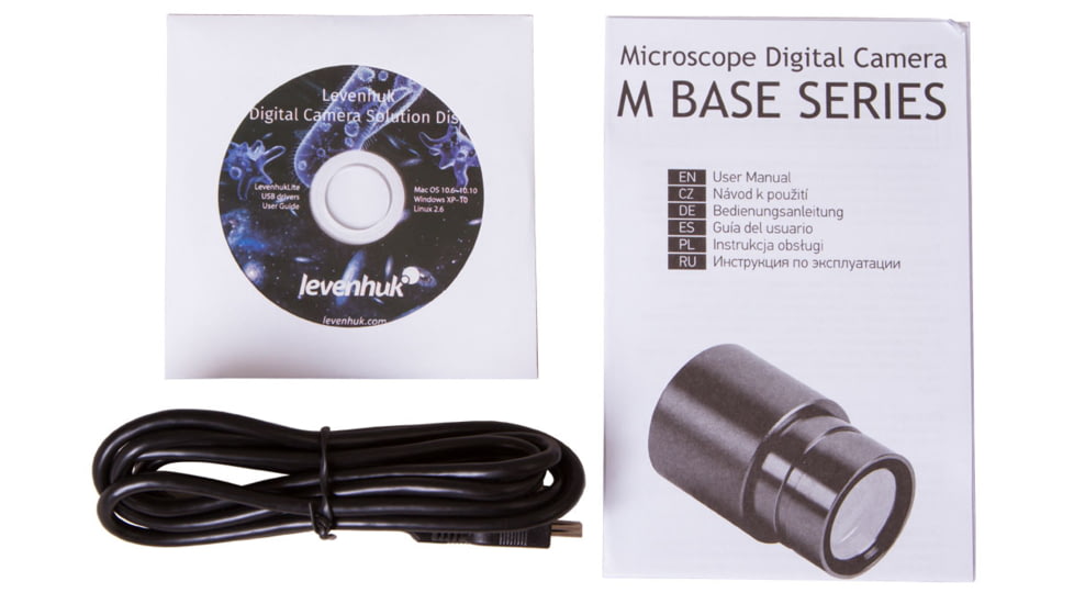 Levenhuk M200 BASE Microscope Digital Camera, Violet, Small, 70354