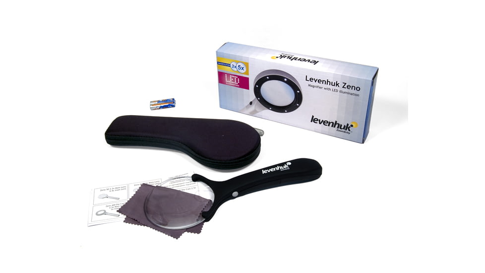 Levenhuk Zeno LED Magnifier Loupe , 88-21 mm, Black, Medium 38115