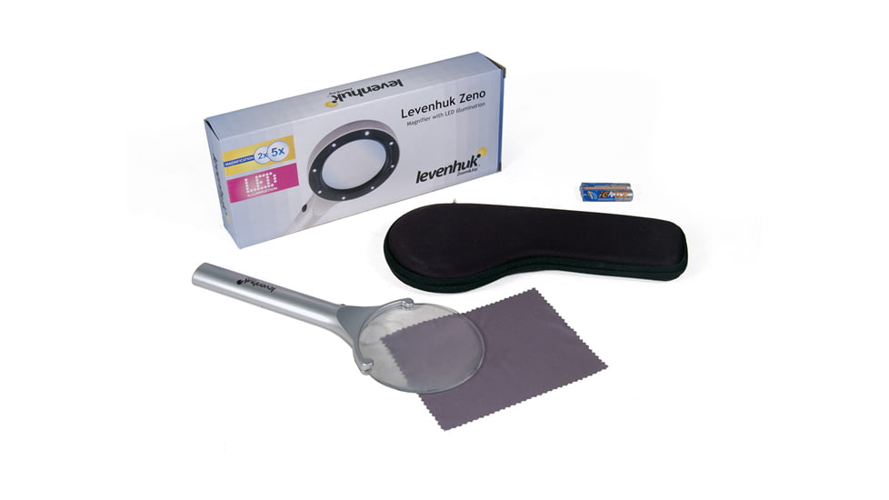 Levenhuk Zeno LED Magnifier Loupe , 88-21 mm, Silver, Medium 38114