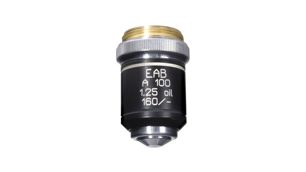LOMO Objective, Achromat, 100x, 1.25 N.A., Oil Immersion, RMS