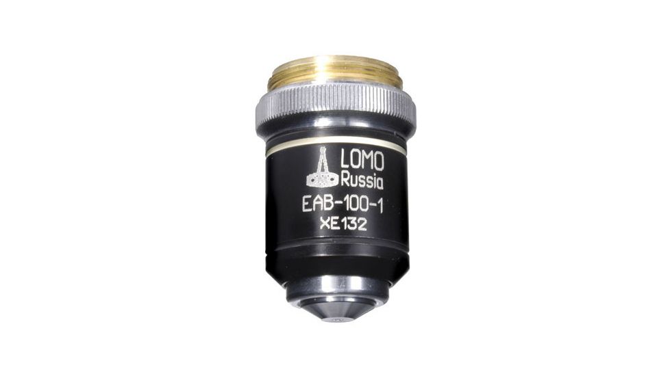 LOMO Objective, Achromat, 100x, 1.25 N.A., Oil Immersion, RMS