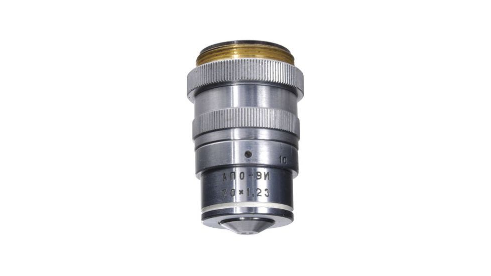 LOMO Objective, Apochromat, 70x, 1.23 N.A., H2O Immersion, RMS