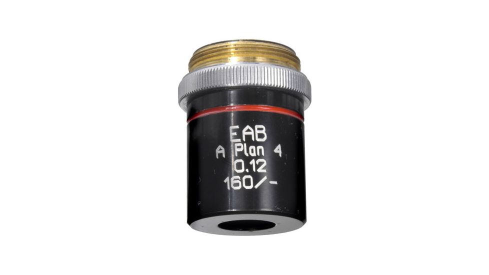 LOMO Objective, Plan Achromat, 4x, 0.12 N.A., RMS