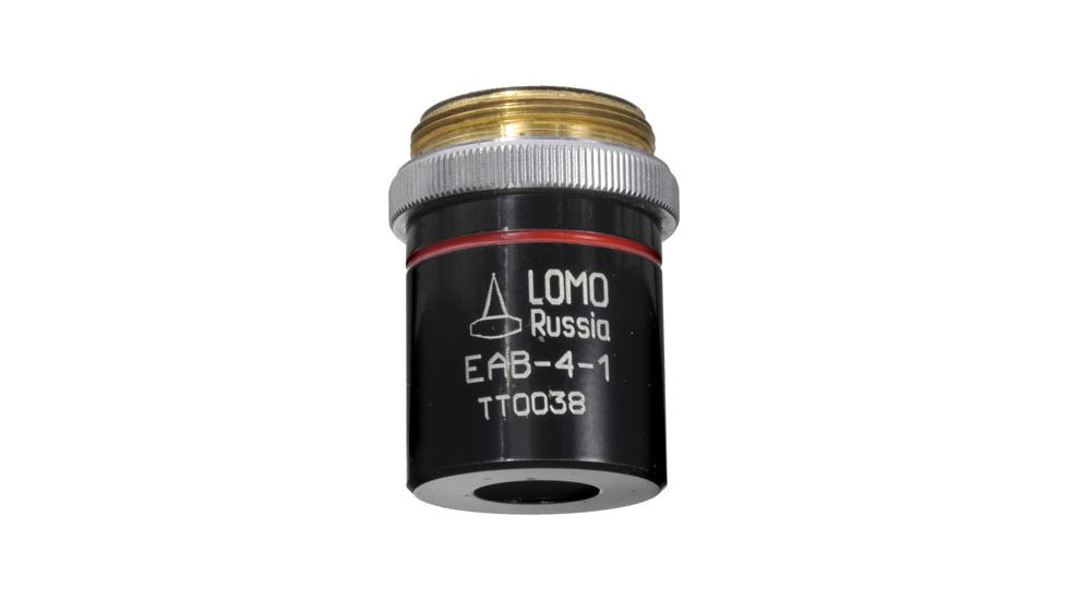 LOMO Objective, Plan Achromat, 4x, 0.12 N.A., RMS