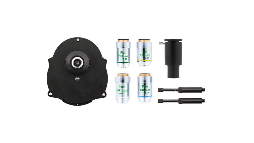 LW Scientific Infinity Turret Phase 10X, 20X, 40X, 100X, Bright Field Kit, M5P-PHST-20BF