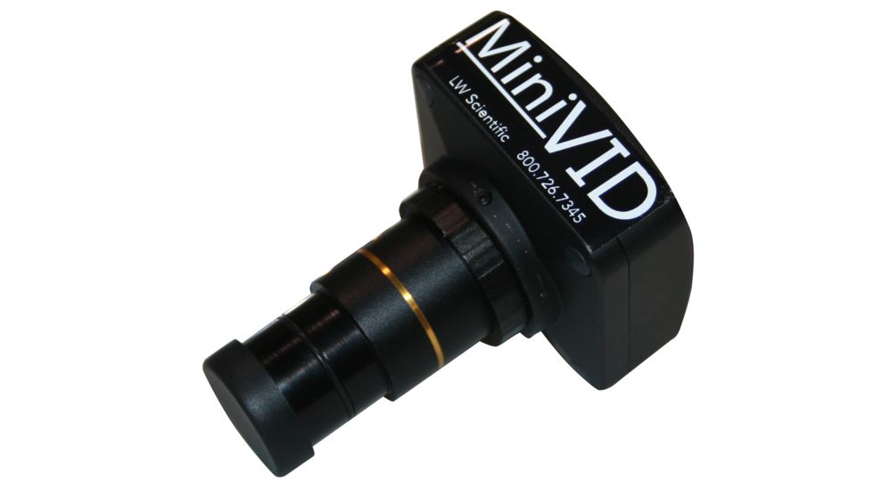 LW Scientific MIniVid 5.1MP USB 2.0 Microscope Camera for MAC or PC, BLACK MVC-U5MP-EMTN