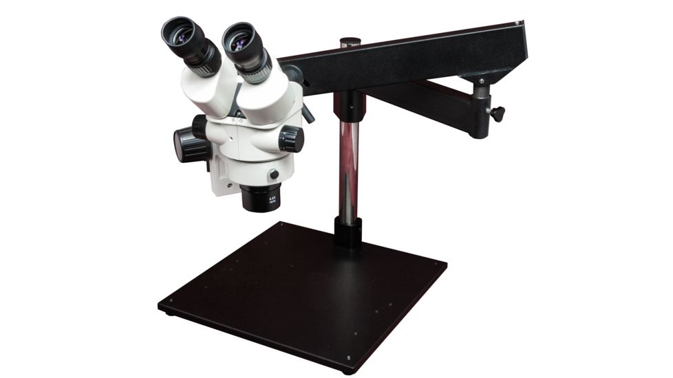 LW Scientific Z4 Binocular Stereo Zoom Microscope on Articulating Arm with Table Base, CREAM Z4M-BZM7-BMAT
