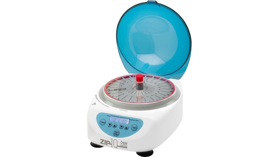 LW Scientific Zip-IQ PCV Hematocrit Centrifuge, White/Blue, ZIC-24HD-75T3