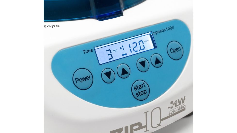 LW Scientific Zip-IQ PCV Hematocrit Centrifuge, White/Blue, ZIC-24HD-75T3