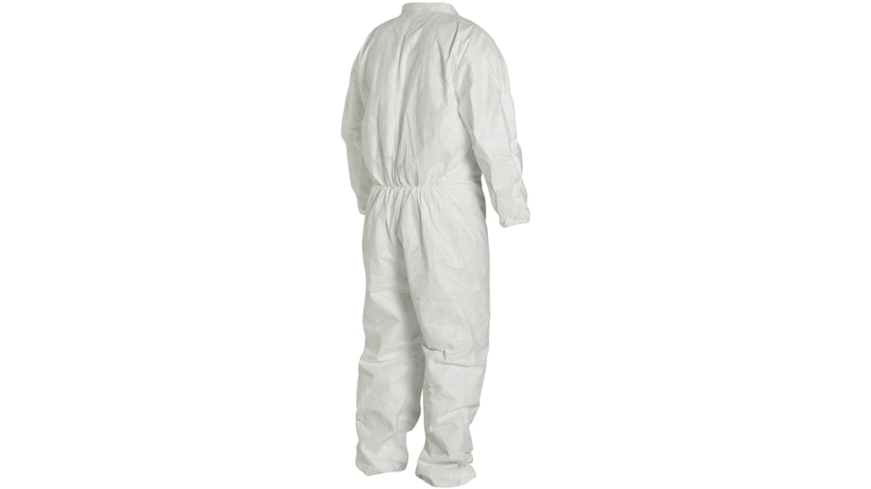 Magid Glove Tyvek Coverall w/Zipper Front, Elastic Wrists and Ankles, Large, Case of 25, CVC11L