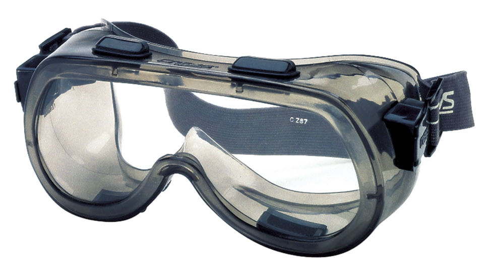 MCR Safety 24 Series Safety Goggles, Adjustable Elastic Strap, Clear, One Size, 2400