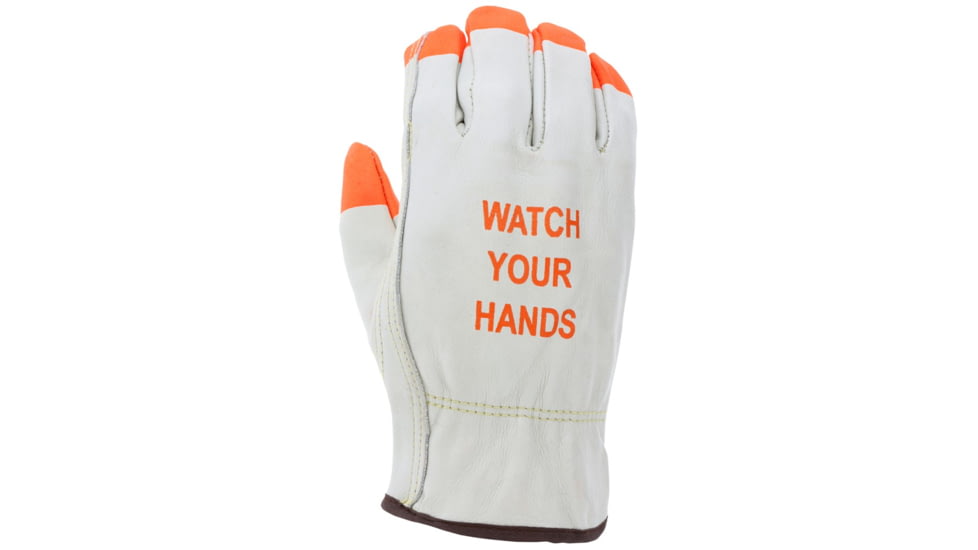 MCR Safety 3215PIM Leather Drivers Work Gloves, CV Grade Cow Grain Leather, Beige, Medium, 3215PIM