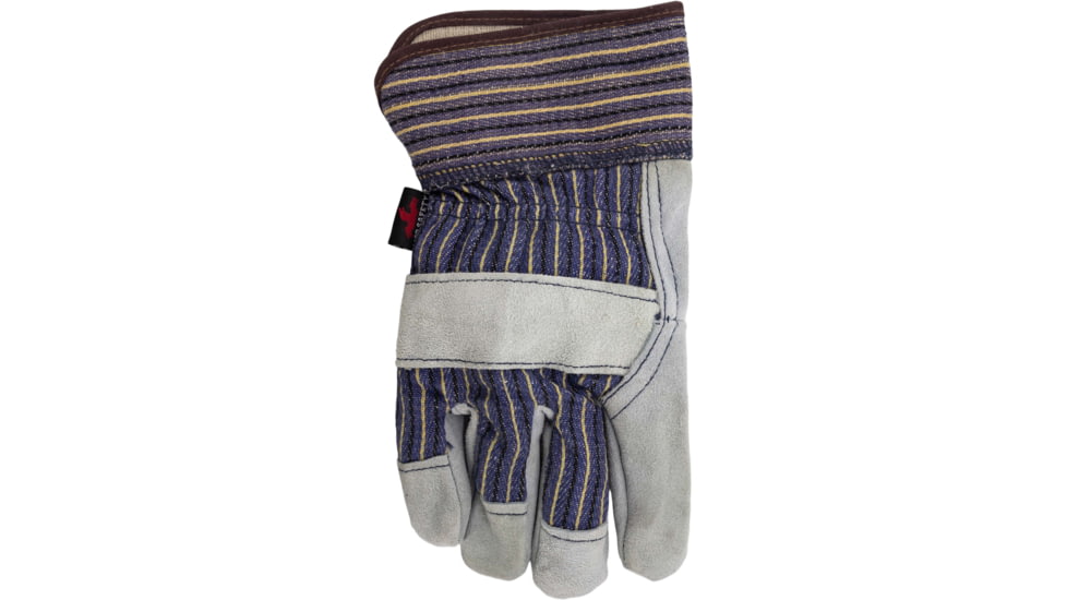 MCR Safety A Shoulder Leather Palm Work Gloves, 2.5in Plasticized Safety Cuff, Right Hand, Gray, Large, 1400RH