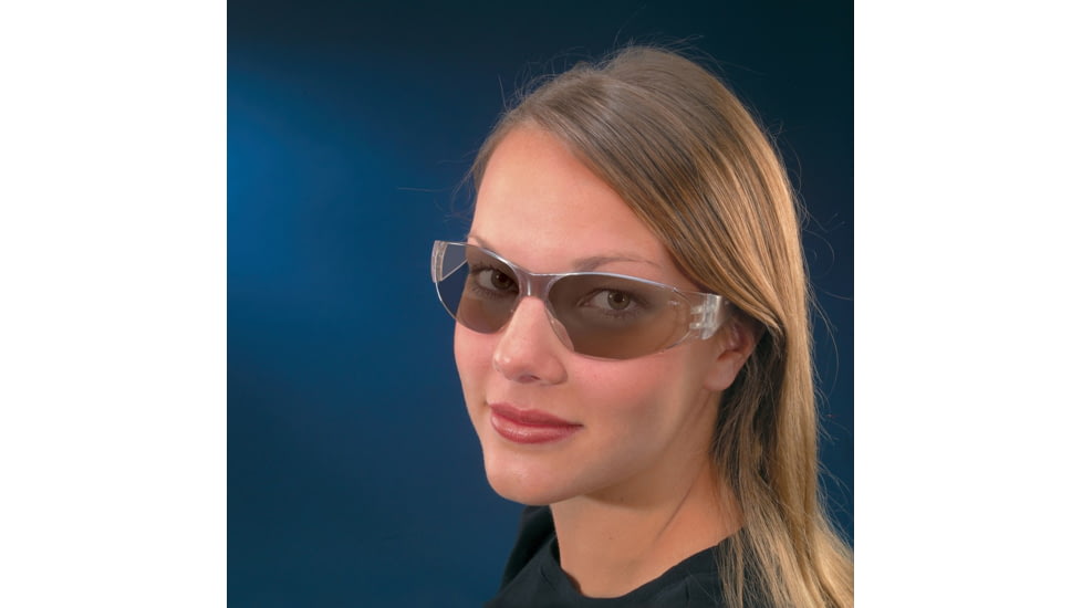 MCR Safety Checklite CL1 Series Safety Glasses, Excellent Orbital Seal and Fit, I/O Clear Mirror, One Size, CL119