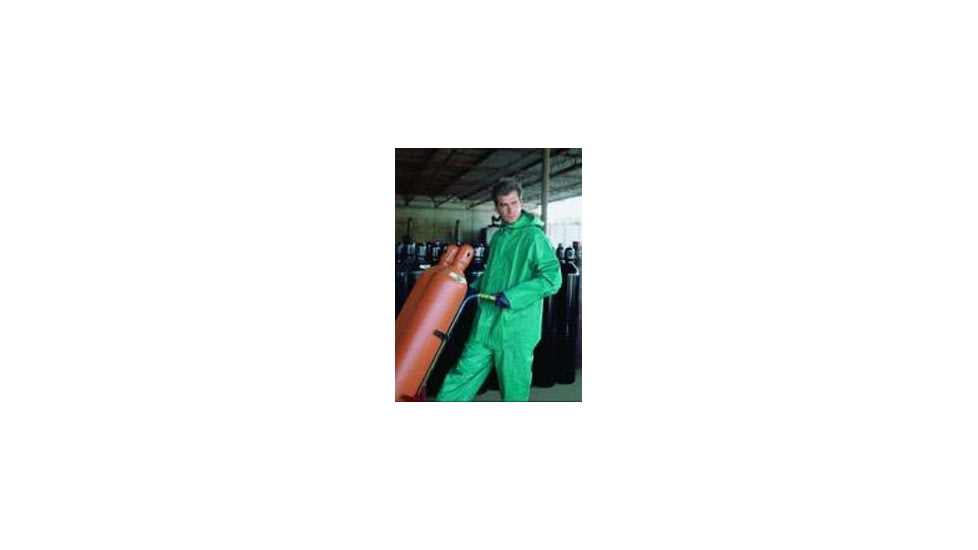 MCR Safety Chem Suit PVC/NYLON Green 6X 3882X6