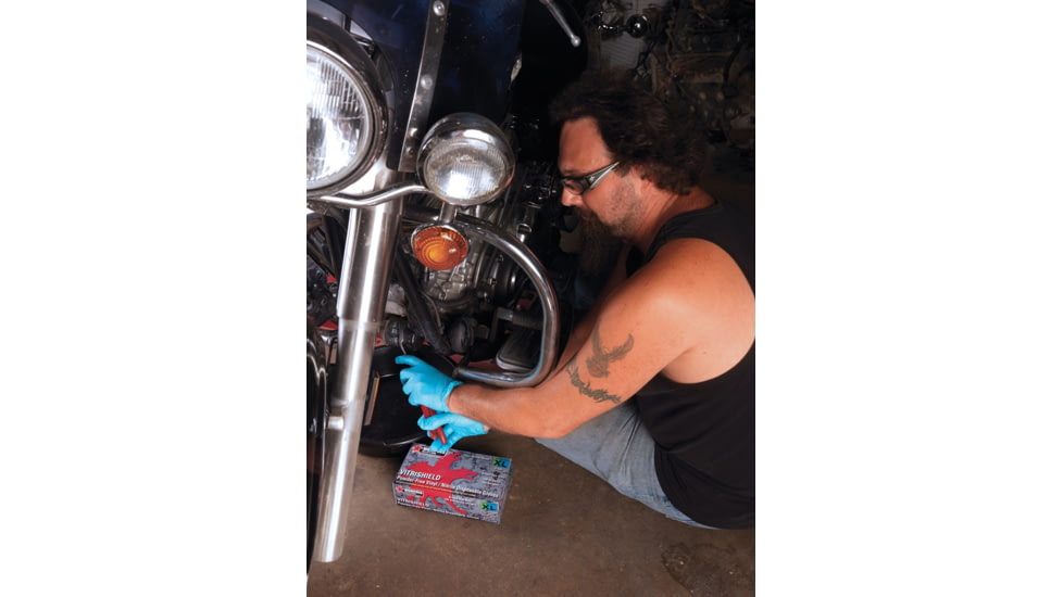 MCR Safety ChemTech Disposable Nitrile Vinyl Blended Gloves, Powder Free Industrial Food Service Grade, 9.5in Length, 4 mil Thickness, Blue, X - Large, 7010XL