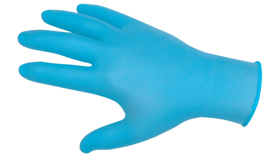 MCR Safety ChemTech Disposable Nitrile Vinyl Blended Gloves, Powder Free Industrial Food Service Grade, 9.5in Length, 4 mil Thickness, Blue, X - Large, 7010XL