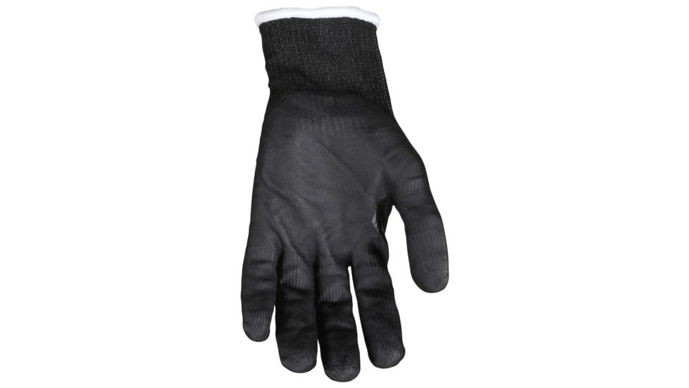 MCR Safety Cut Pro 15 Gauge Hypermax Shell Cut Abrasion and Puncture Resistant Work Gloves, Nitrile Coated Palm and Fingertips, Black, Small, 92735NS