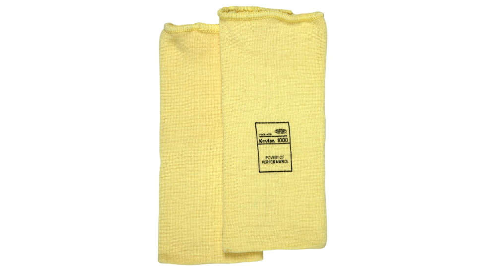 MCR Safety Cut Pro Double Ply DuPont Kevlar Cut Resistant Sleeves, 8in x 3 1/4in, Yellow, One Size, 9370