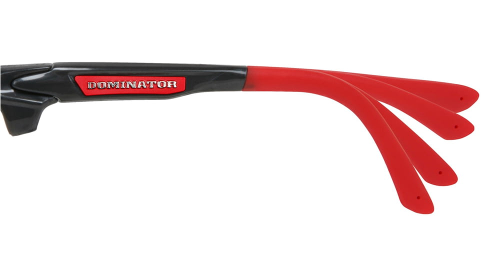 MCR Safety Dominator DM3 Series Safety Glasses, MAX36 Lenses, Adjustable Wire Core Temples and Nose Piece, Fire Mirror, One Size, DM131RDC