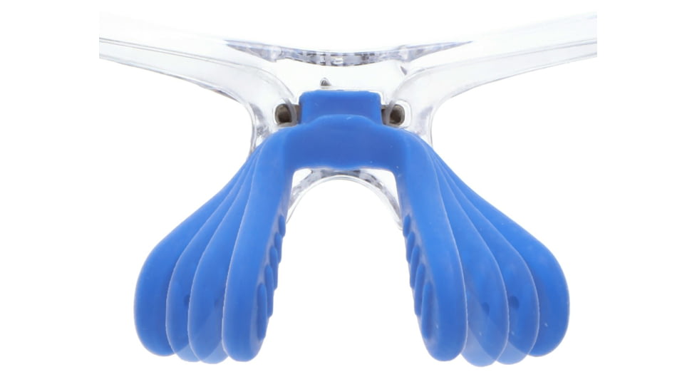 MCR Safety Dominator DM3 Series Safety Glasses, MAX36 Anti-Fog Lenses, Adjustable Wire Core Temples and Nose Piece, Blue Diamond Mirror, One Size, DM1328BDC