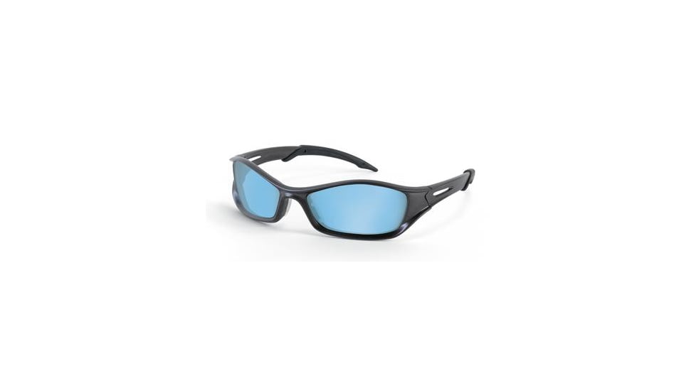 MCR Safety Eyewear Graphite FRM/BLUE Lens TB113AF, Each