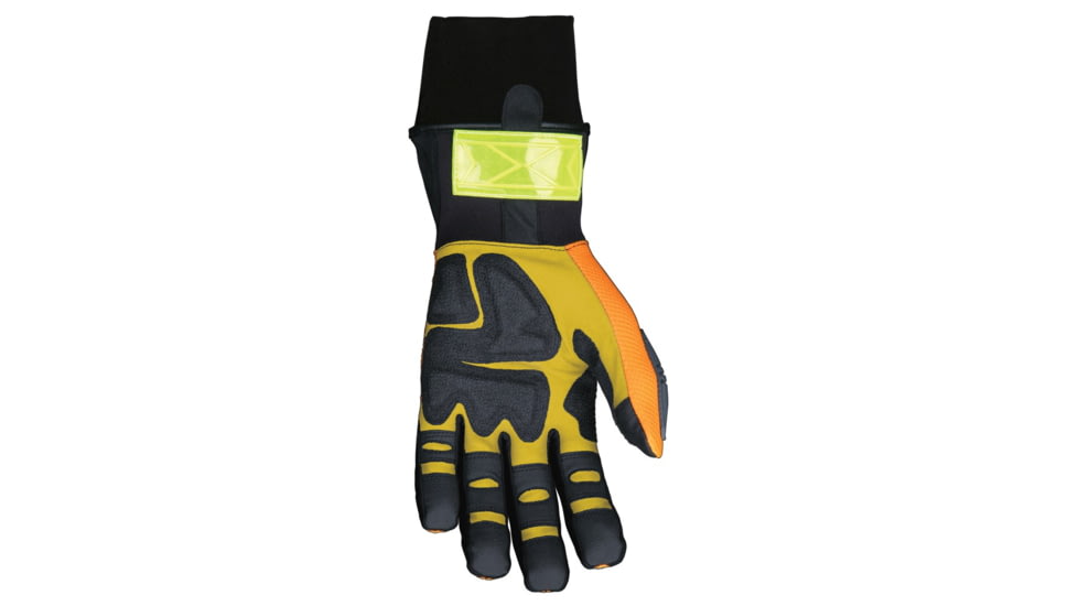 MCR Safety ForceFlex Mechanics Work Gloves, Thinsulate Lined for Warmth, Rough Reinforced Clarino Leather Padded Palm, Wind and Water Resistant, Black and Gold, XX - Large, HV200XXL