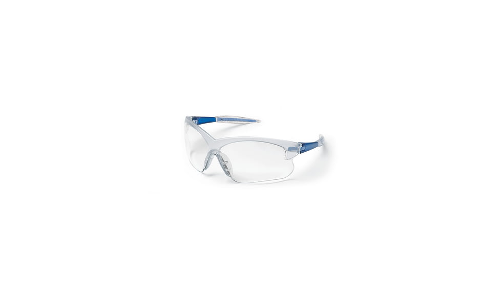 MCR Safety Glasses Safety BLUE/CLEAR Lens DC120, Each