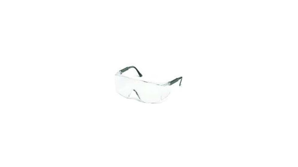 MCR Safety Glasses Tcoma Blk FRM/CLR Lens TC110
