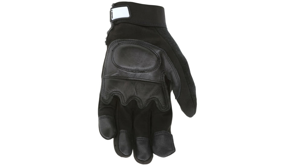 MCR Safety Mechanics Gloves, Grain Goatskin Palm with Foam Padding, Adjustable Hook and Loop Wrist Closure, Black, X - Large, 903XL
