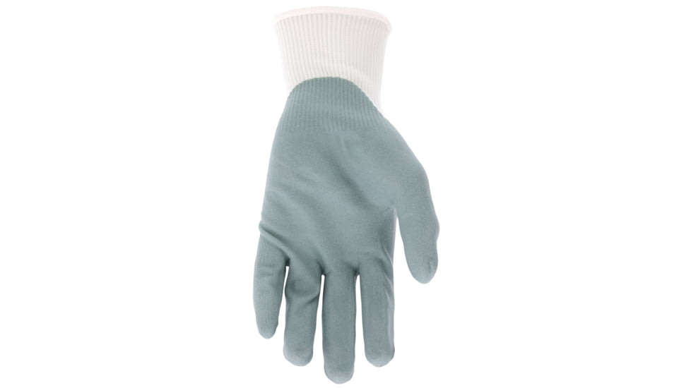 MCR Safety NXG Work Gloves, 15 Gauge Nylon Shell, Air Infused Nitrile Foam Coated Palm and Fingertips, Gray/White, Large, 9694L