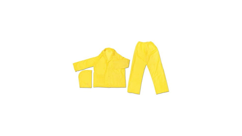 MCR Safety Rainsuit Pvc 1PLY Yellow Xl O503XL