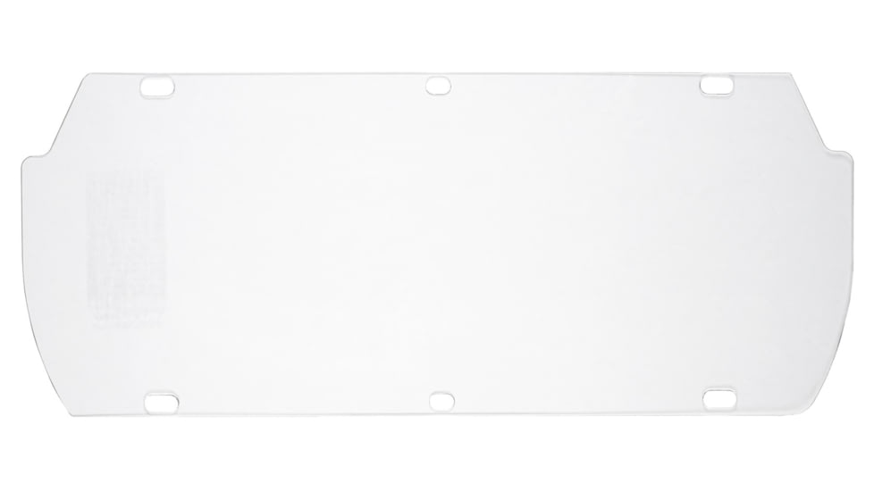 MCR Safety Safety Face Shield Double Matrix Replacement Window, Impact Resistant Acetate, .044 Inches in Thickness, Clear, One Size, 494400