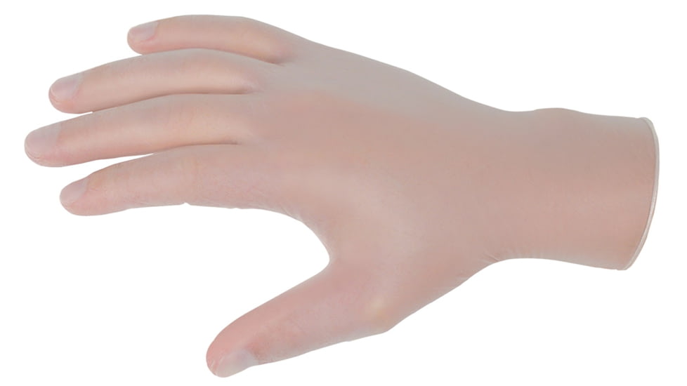 MCR Safety SensaTouch Disposable Vinyl Gloves, Powdered Industrial Grade, 9.5in Length, 5 mil Thickness, Clear, Large, 5020L