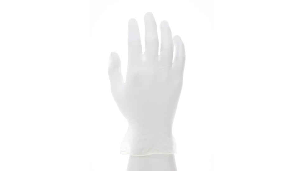MCR Safety SensaTouch Disposable Vinyl Gloves, Powdered Industrial Grade, 9.5in Length, 5 mil Thickness, Clear, Large, 5020L