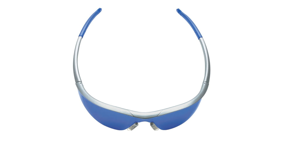 MCR Safety T1 Series Safety Glasses, Hybrid Temple Design, Blue Diamond Mirror, One Size, T1148B