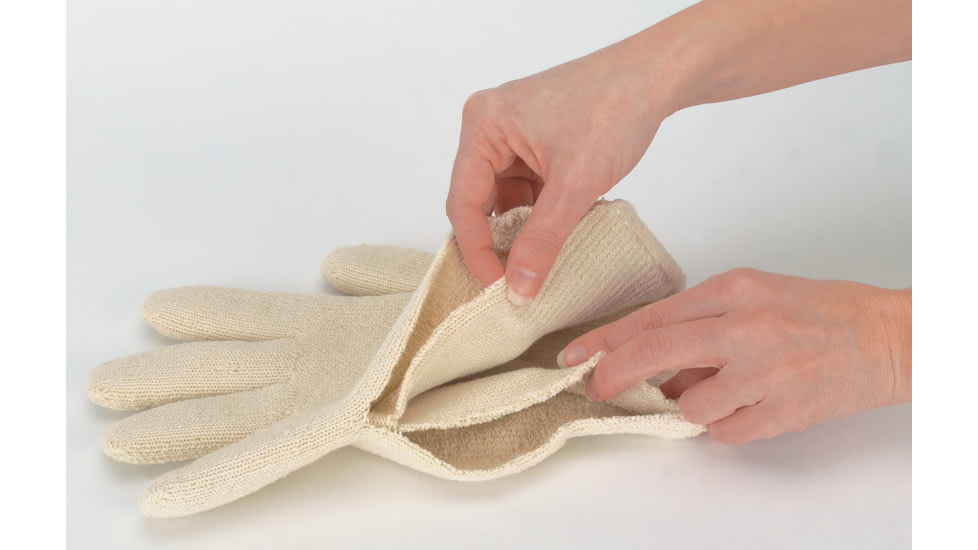 MCR Safety Terry Cloth Work Gloves, Heavy Weight 2-Ply Construction, Loop-in Terry Cloth, Heat Resistant Gloves, Russet/Natural, Large, 9450K