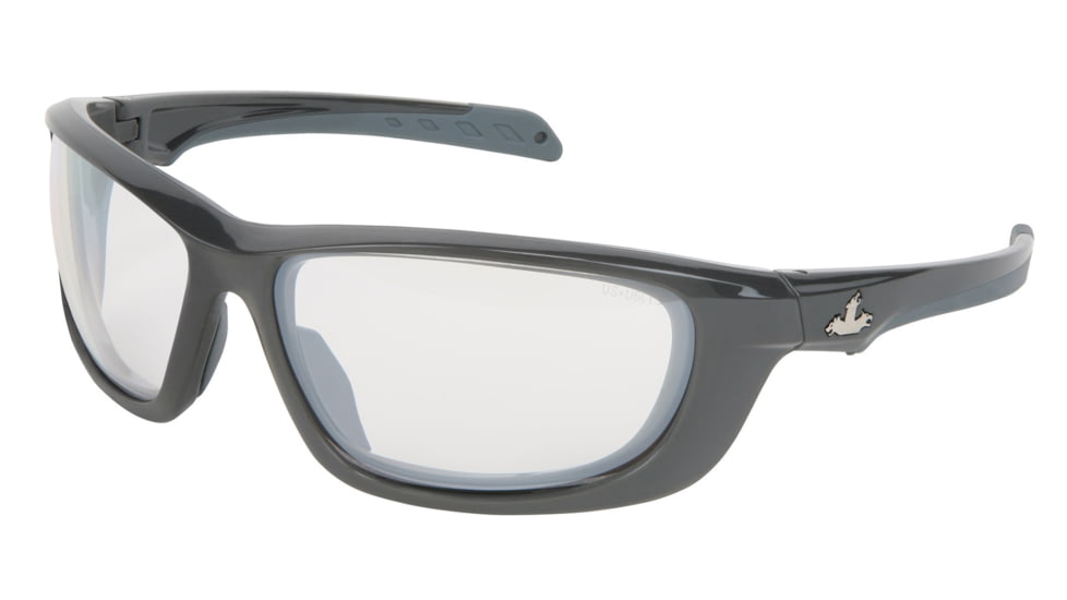 MCR Safety UD119 Swagger UD1 Series Safety Glasses, Co-Injected TPR over Polycarbonate Temples, I/O Clear Mirror, One Size, UD119