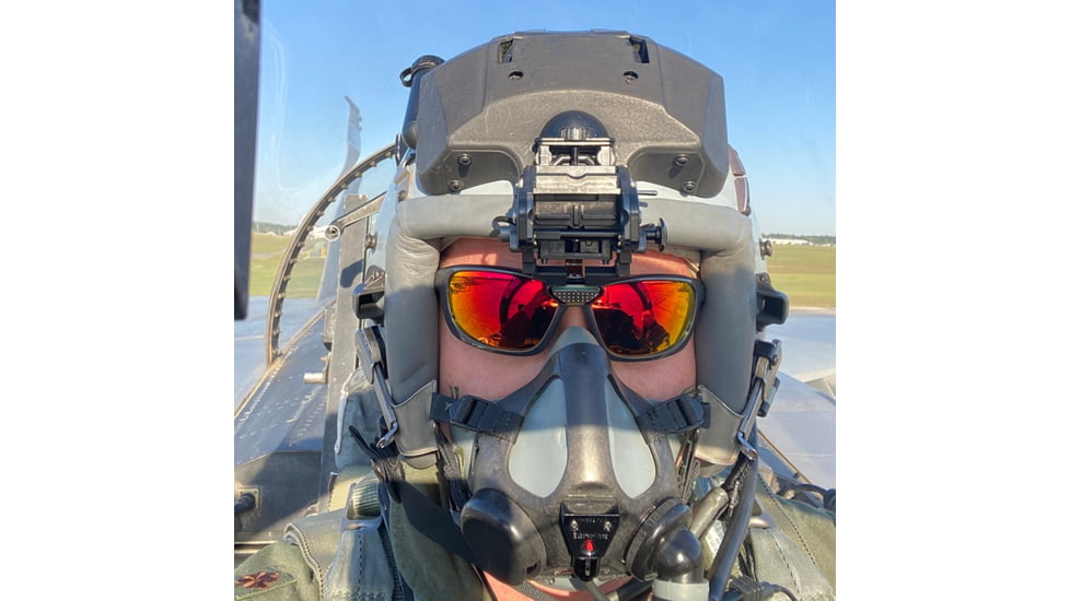 MCR Safety UD11R Swagger UD1 Series Safety Glasses, Co-Injected TPR over Polycarbonate Temples, Fire Mirror, One Size, UD11R