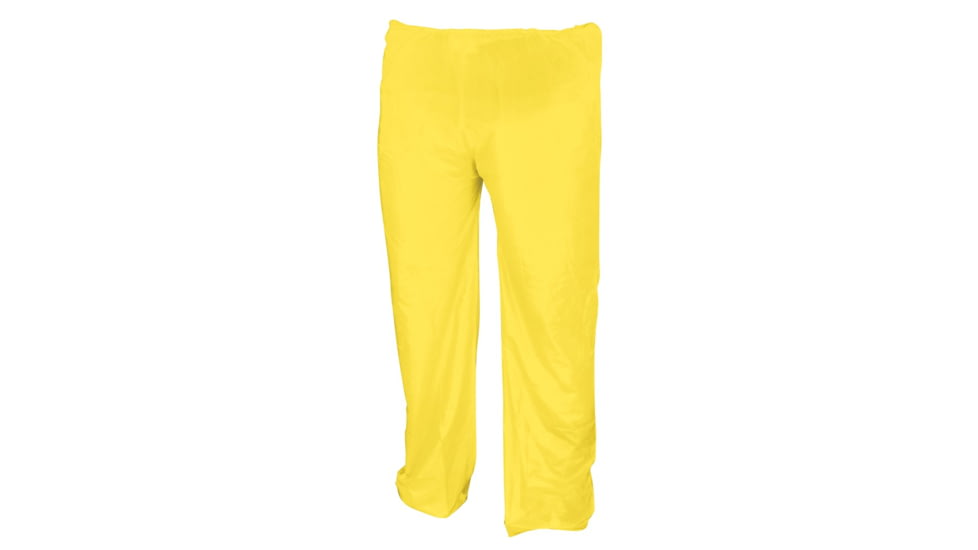 MCR Safety Zodiac Series Lightweight 3 Piece Waterproof Rain Suit, .10mm Single Ply PVC, Rain Jacket, Detachable Hood and Bib Pants, Yellow, XL, O503XL